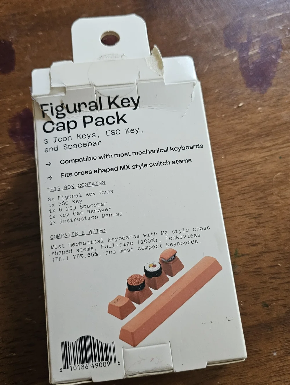 NORTH Figural Key Cap Pack - Terracotta Orange Accent Nwt
